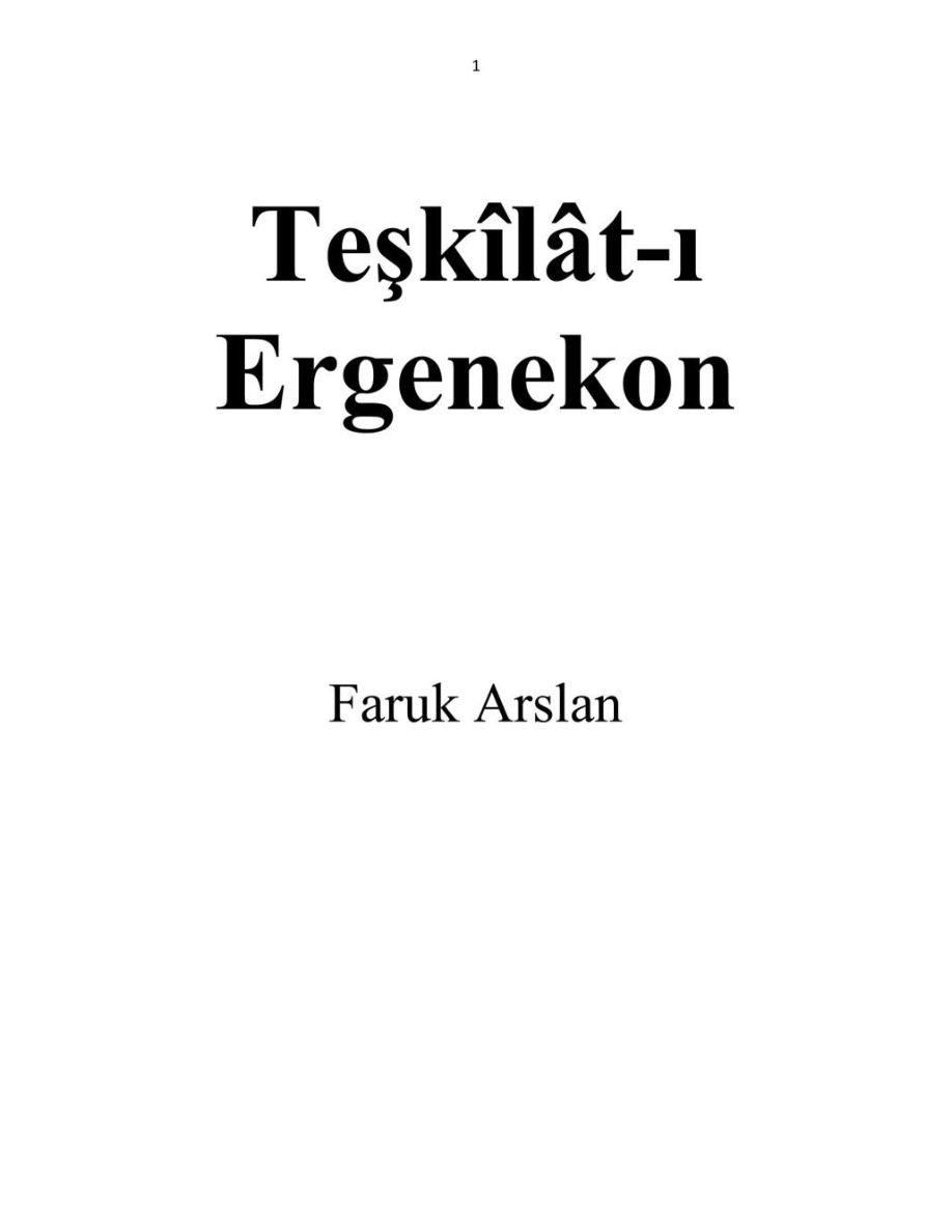 Teşkilati Ergenekon PDF – Faruk Arslana