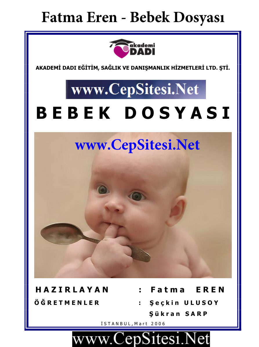 Bebek Dosyası PDF – Fatma Eren