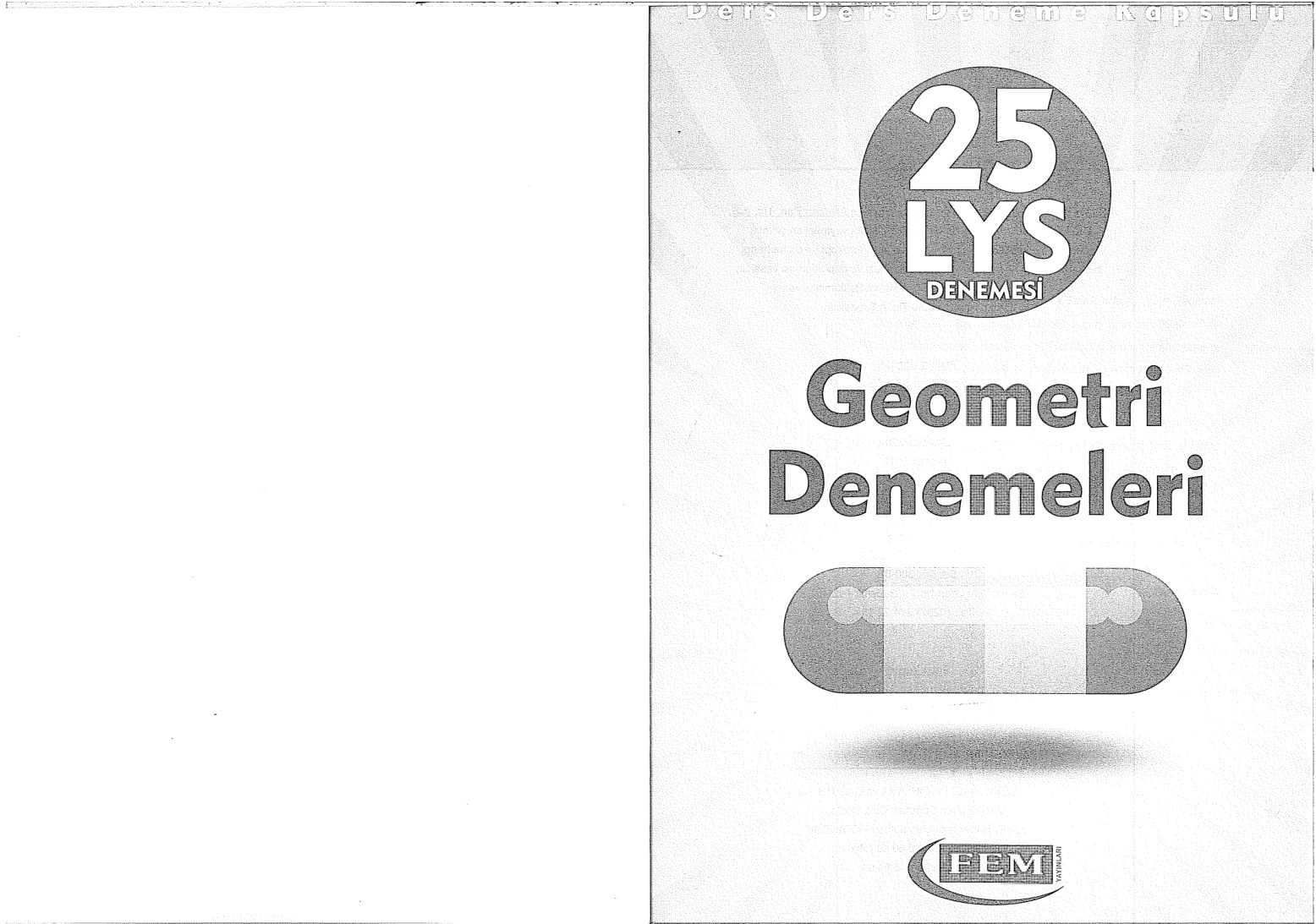 Fem Yayınları LYS Geometri Denemeleri PDF – Fem Yayınları Komisyon