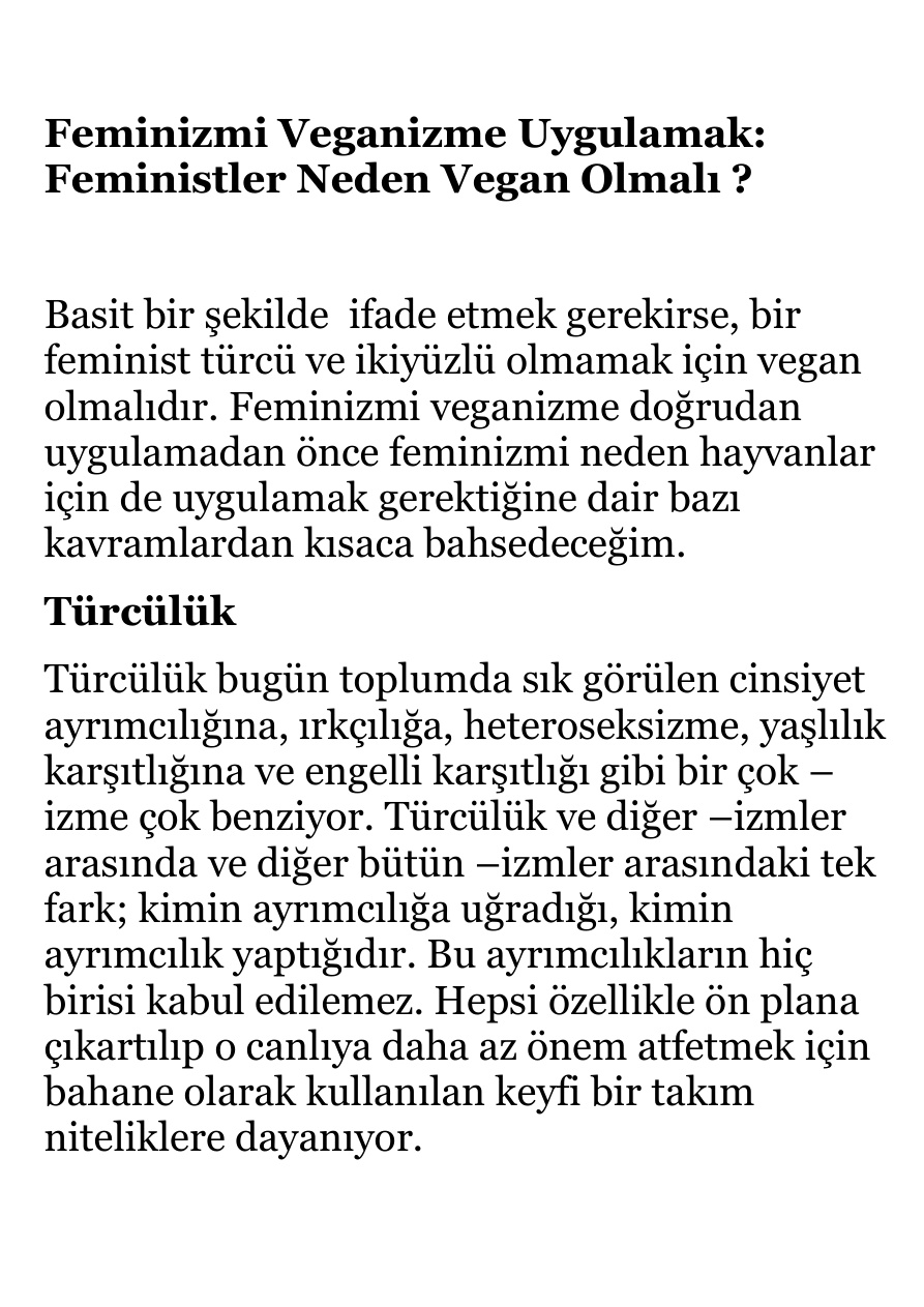 Feminizmi Veganizme Uygulamak PDF – Kolektif