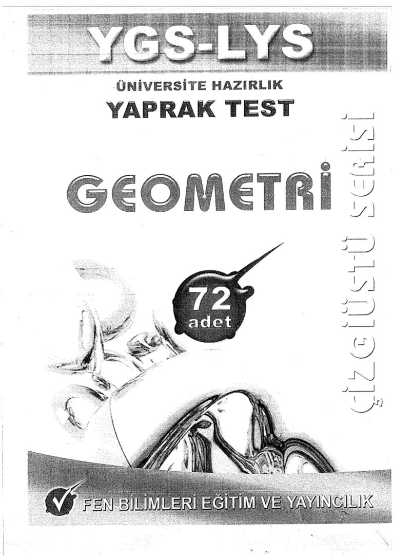 FenBilimleriYaynclk Ygs lysGeometri72YaprakTest Kitap Kapağı