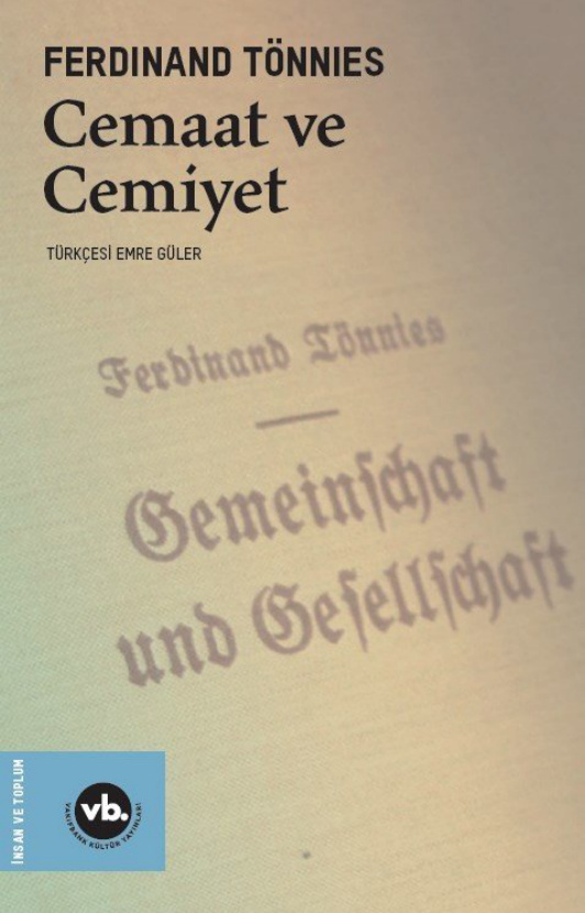 Cemaat ve Cemiyet PDF – Ferdinand Tönnies