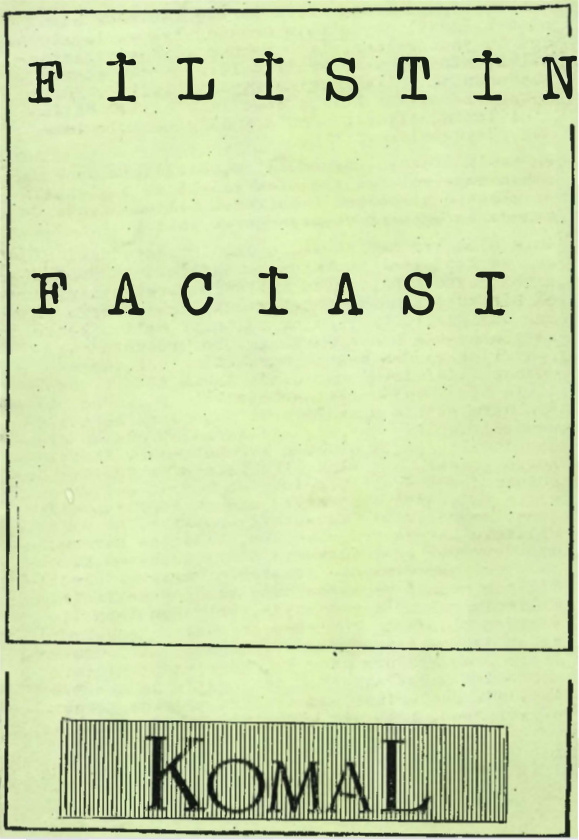 Filistin Faciası PDF – Kolektif
