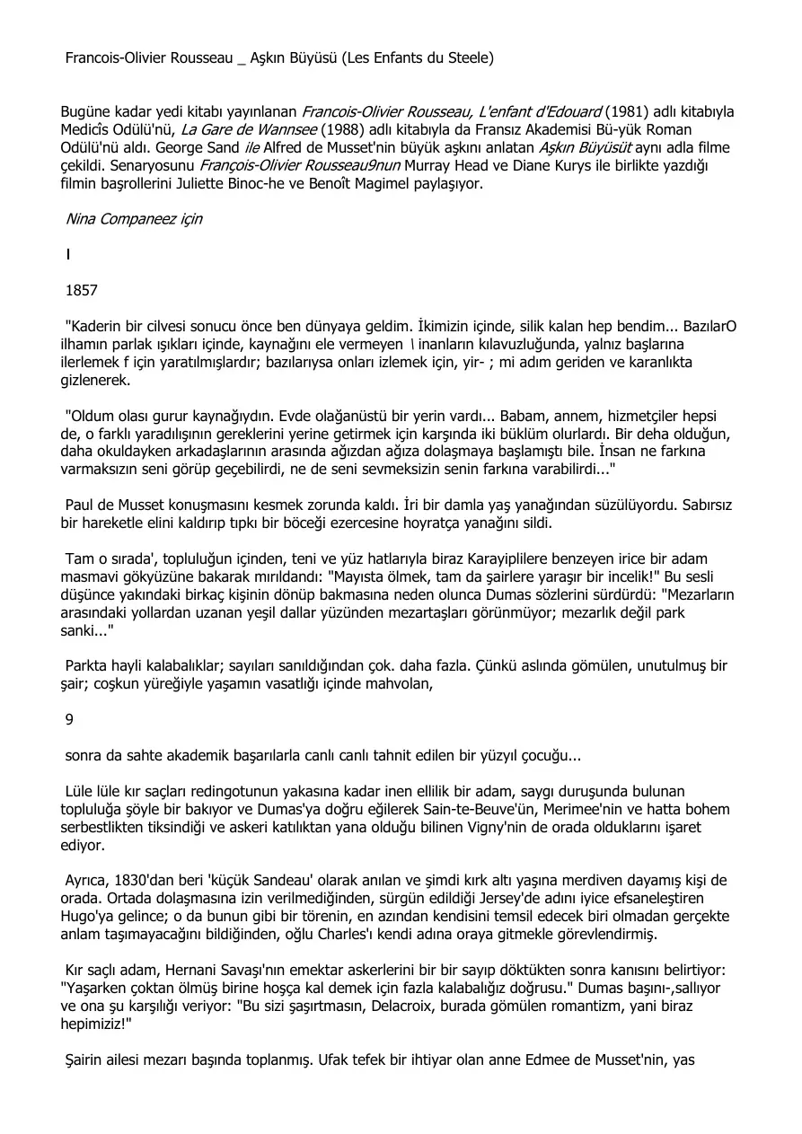 Askin Buyusu PDF – Francois Olivier Rousseau