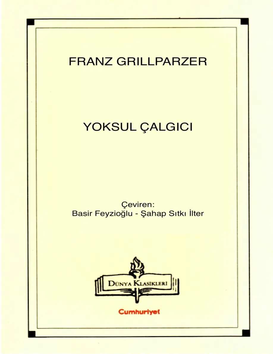 Yoksul Çalgıcı PDF – Franz Grillparzer