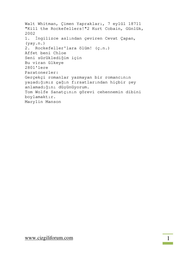 Kuzey Kulesi 107. Kat PDF – Frédéric Beigbeder