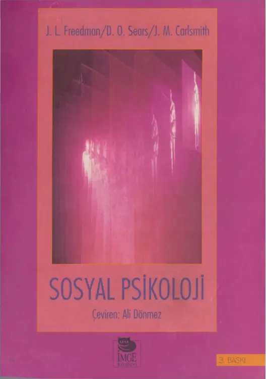 Sosyal Psikoloji PDF – Fredman – Sears – Carl Smith