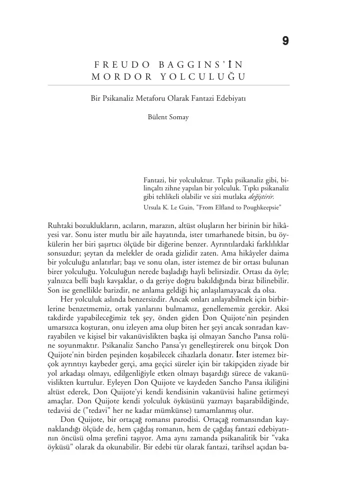 Freudo Baggins’in Mordor Yolculuğu PDF – Anonim/Kolektif