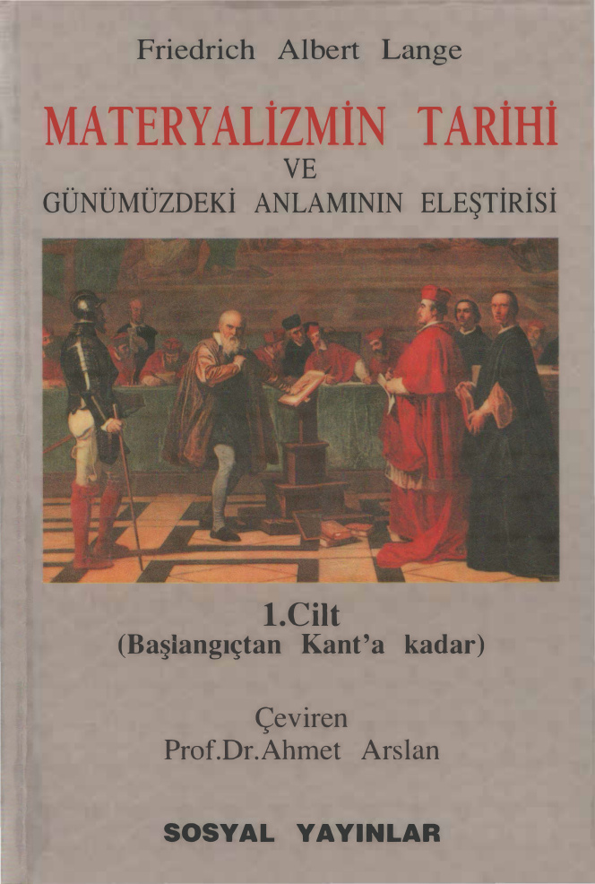 Materyalizmin Tarihi Cilt I PDF – Friedrich Albert Lange