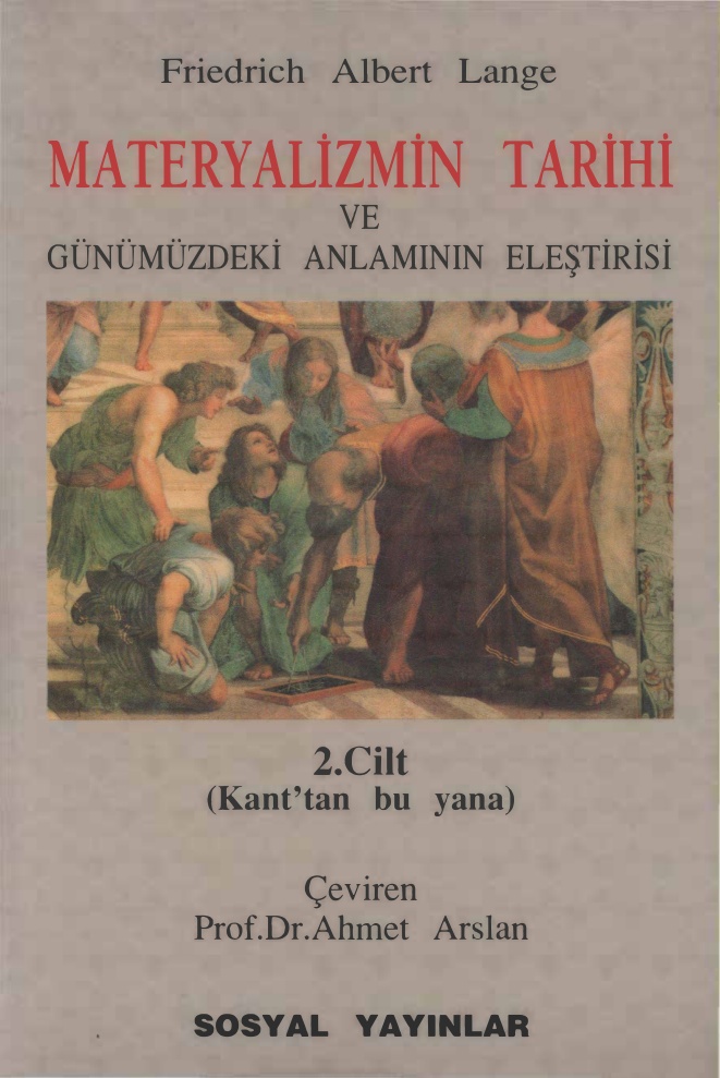 Materyalizmin Tarihi Cilt II PDF – Friedrich Albert Lange