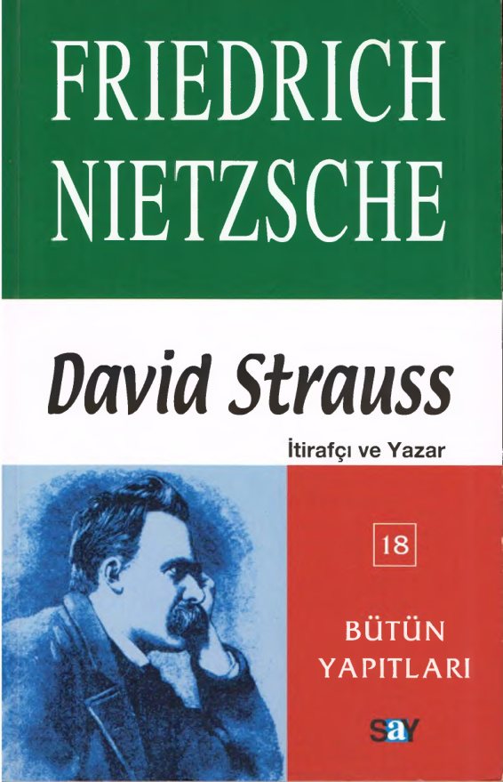 David Strauss (İtirafçı ve Yazar) PDF – Friedrich Nietzsche