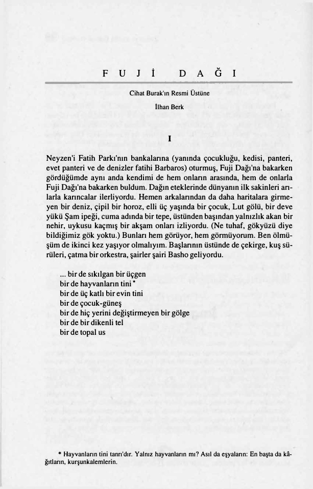 Fuji Dağı PDF – İlhan Berk