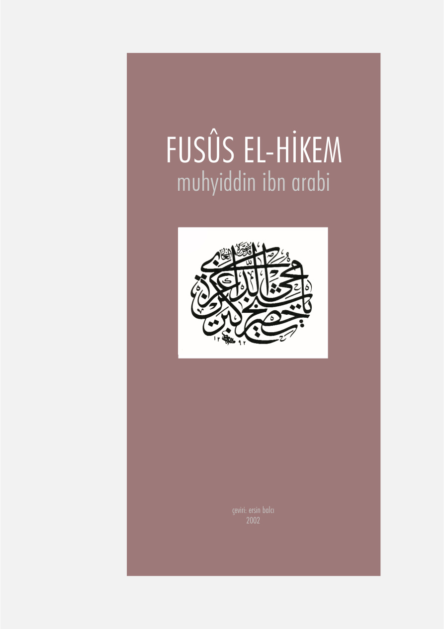 Füsusu’l-Hikem PDF – İbnü’l-Arabi