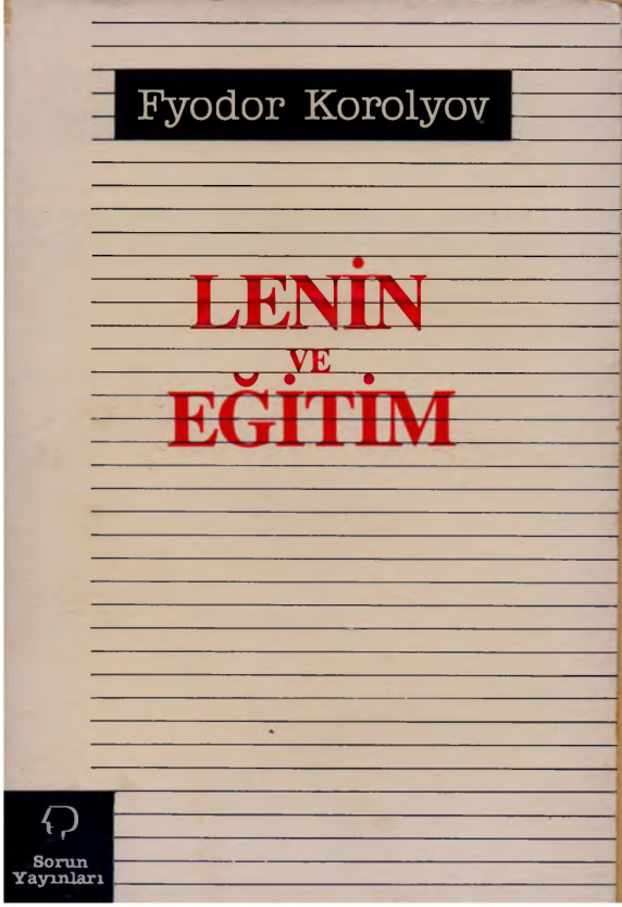 Lenin ve Eğitim PDF – Fyodor Krolyov