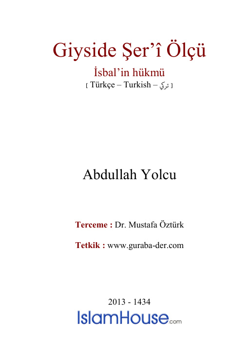 Giyside Şer’î Ölçü PDF – Kolektif / İslam İlmihali