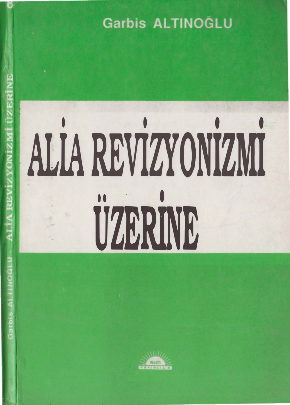 Alia Revizyonizmi Üzerine PDF – Garbis Altınoğlu
