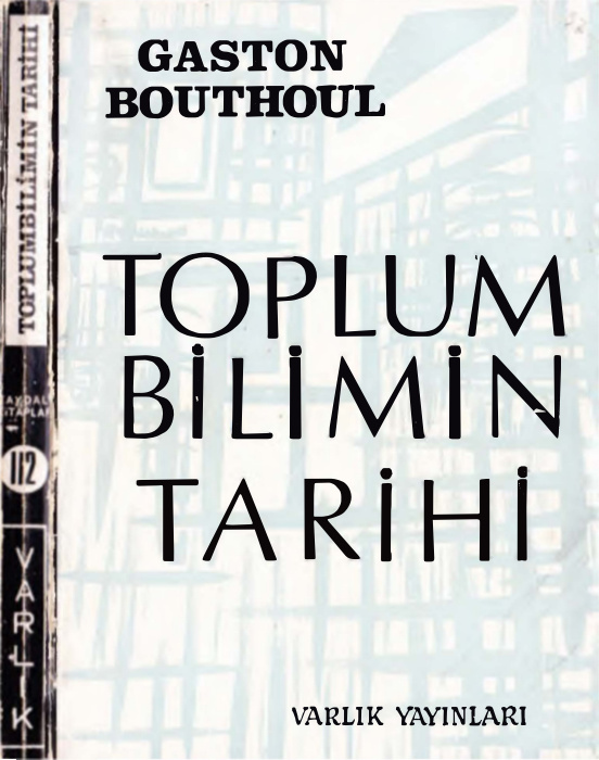 Toplum Bilimin Tarihi PDF – Gaston Bouthoul