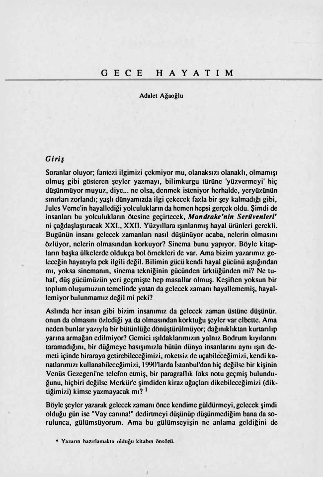 Gece Hayatım PDF – Adalet Ağaoğlu