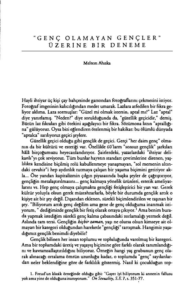 Genç Olamayan Gençler Üzerine Bir Deneme PDF – Bilinmiyor/Kolektif