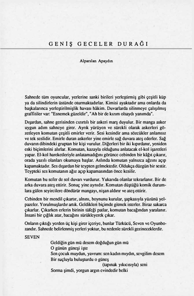 Geniş Geceler Durağı PDF – Alpaslan Apaydın