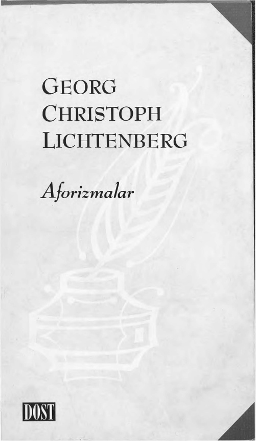 Aforizmalar PDF – Georg Christoph Lichtenberg
