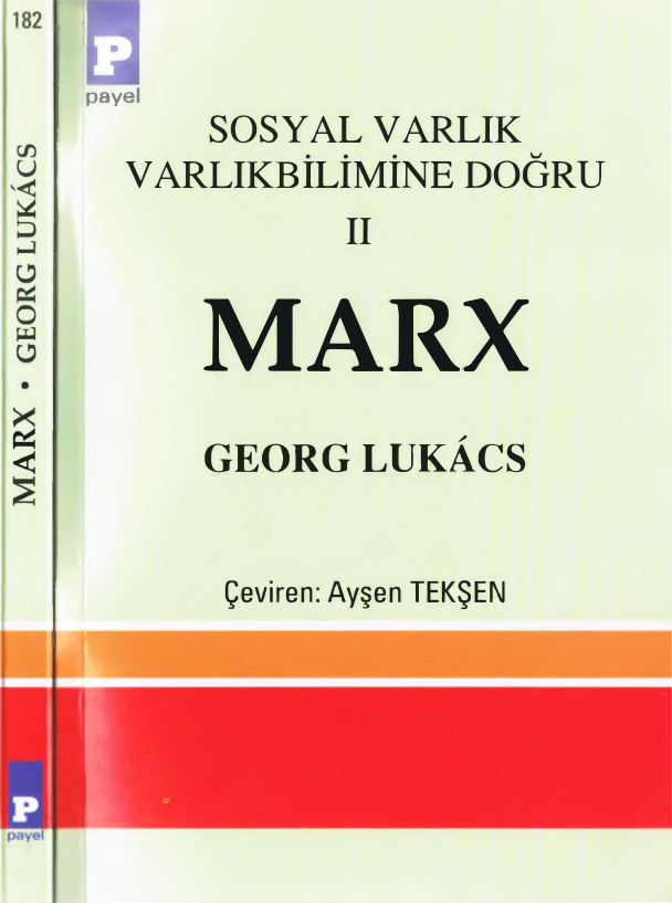 Sosyal Varlık Varlıkbilimine Doğru II Marks PDF – Georg Lukacs