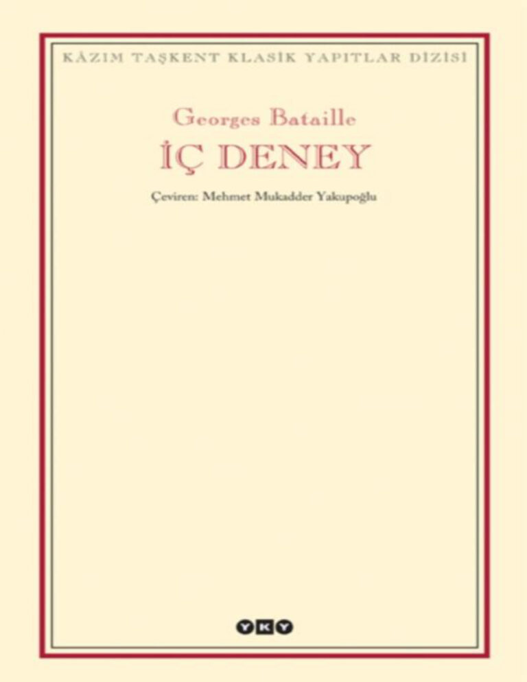 Georges Bataille İç Deney Kitap Kapağı