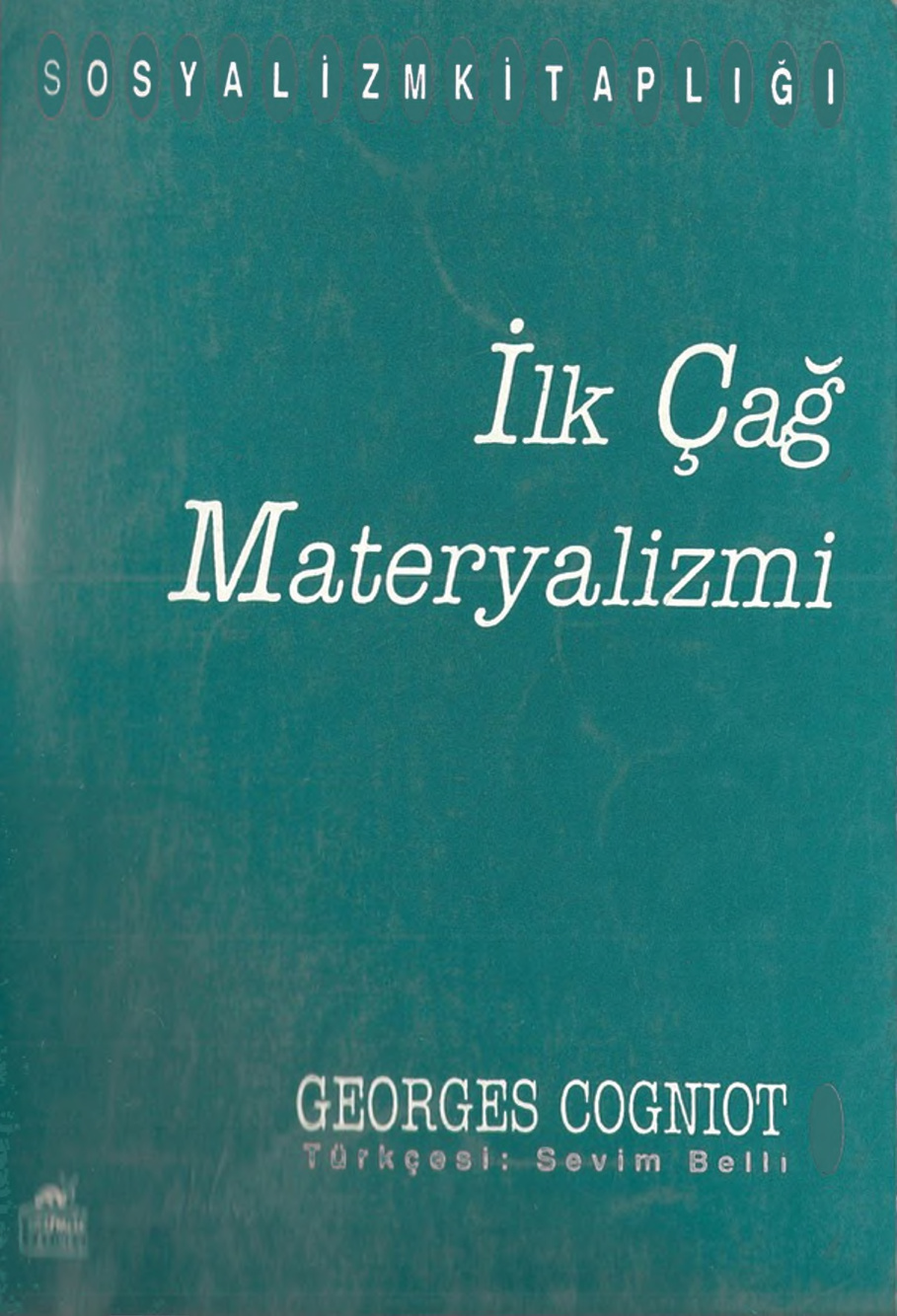 İlk Çağ Materyalizmi PDF – Georges Cogniot