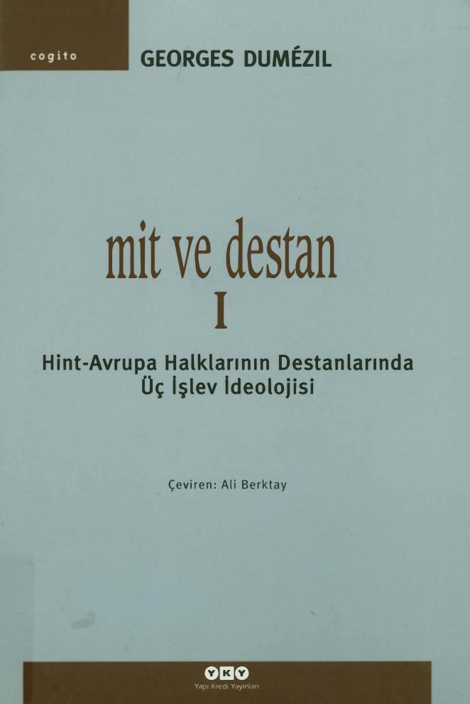 Mit ve Destan PDF – Georges Dumezil