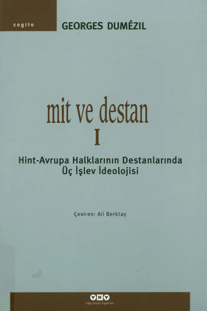 Mit ve Destan PDF – Georges Dumezil