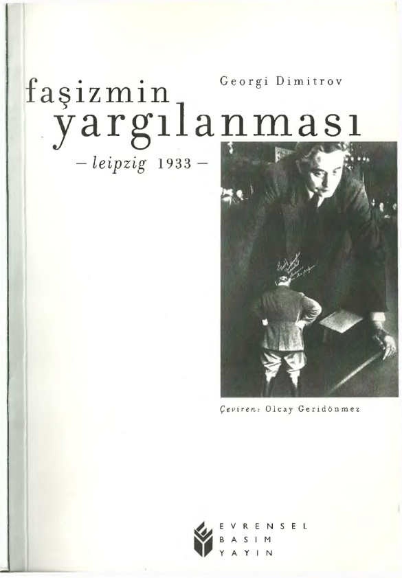 Faşizmin Yargılanması Leipzig 1933 PDF – Georgi Dimitrov