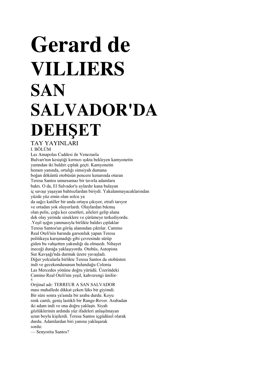 08 San Salvador’da Dehşet PDF – Gerard De Villiers