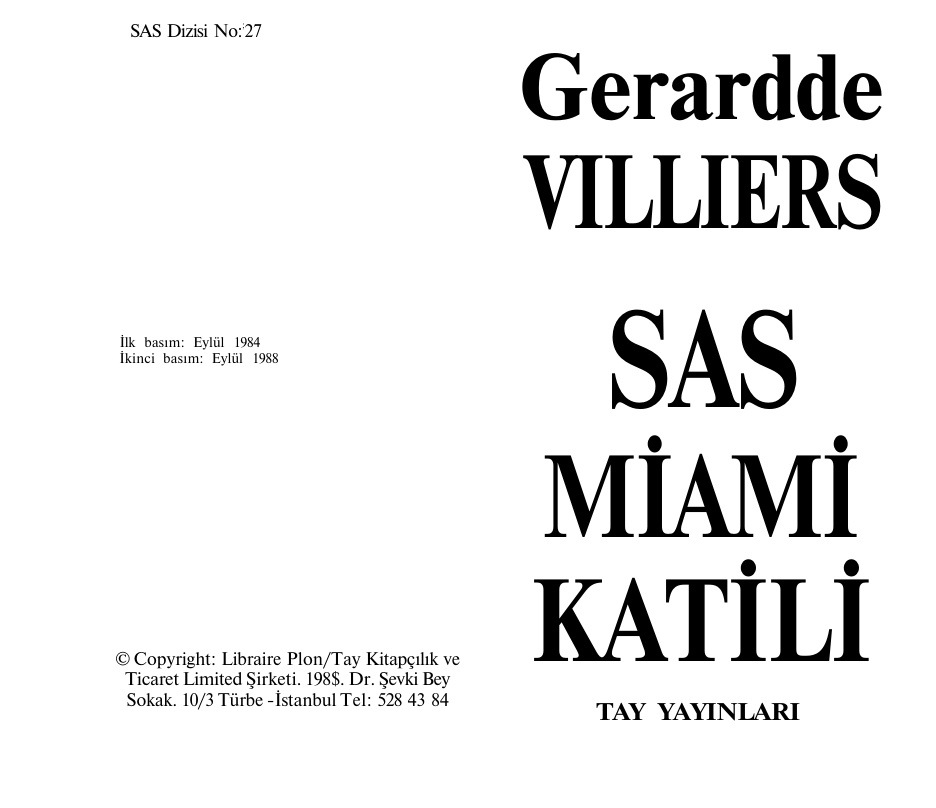 28 Miami Katili PDF – Gerard De Villiers