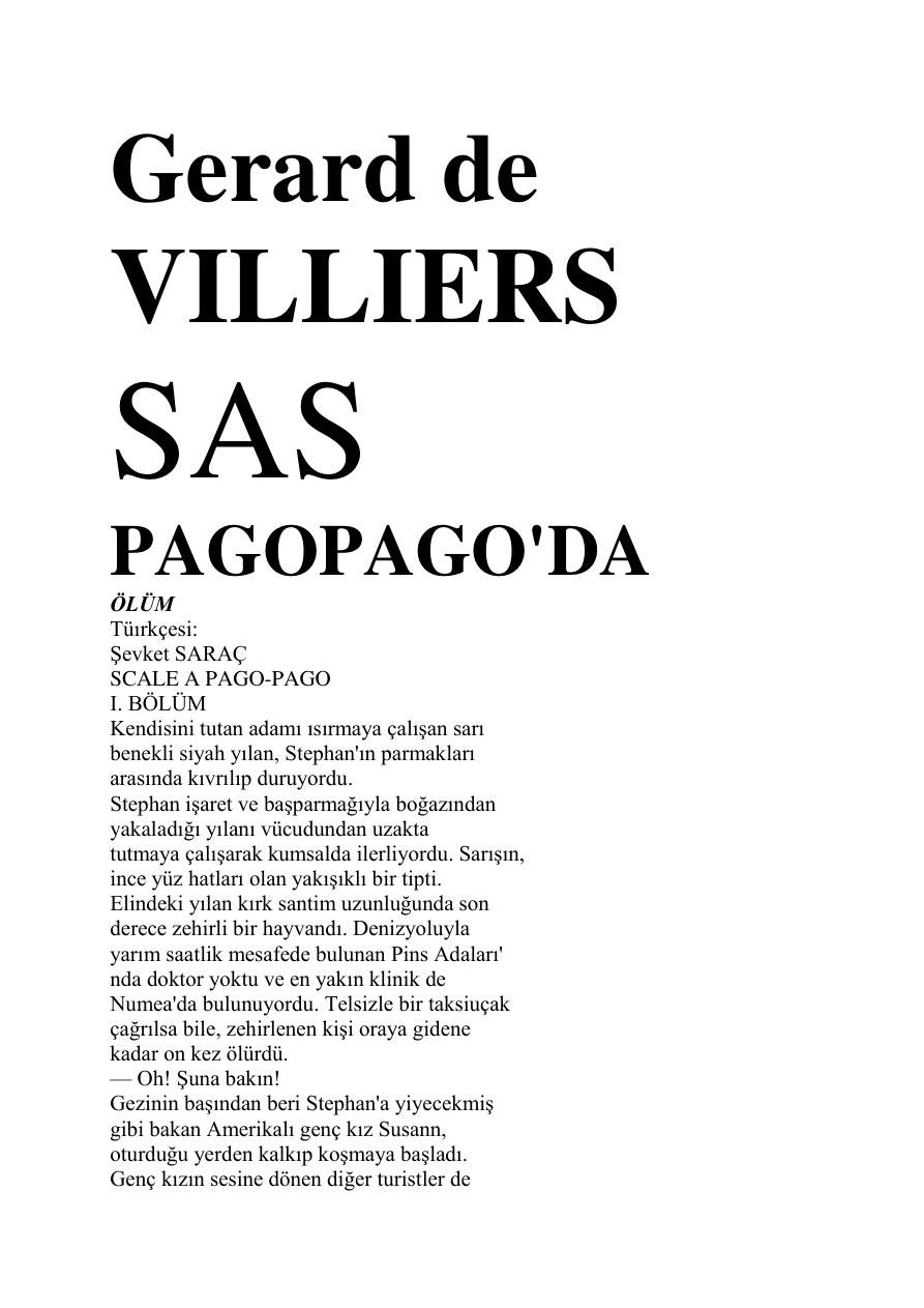 39 Pagopago’da Ölüm PDF – Gerard De Villiers