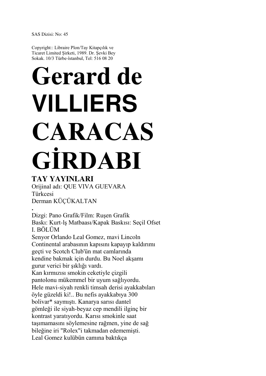 46 Karakas Girdabı PDF – Gerard De Villiers