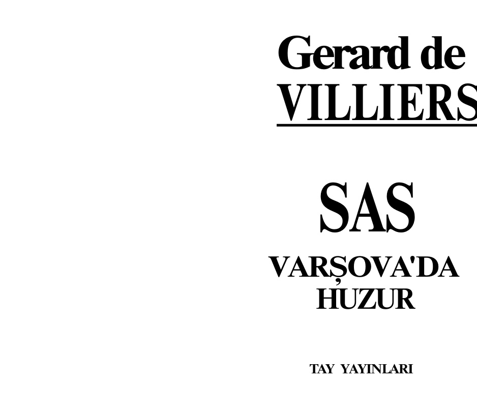 65 Varşova’da Huzur PDF – Gerard De Villiers