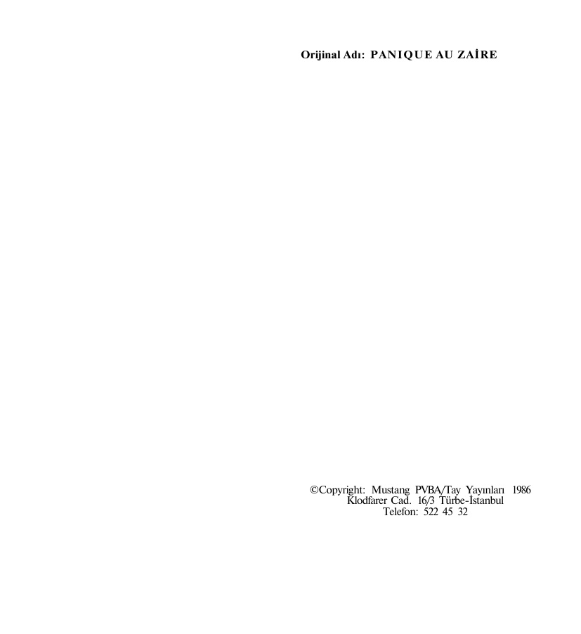 69 Zaire’de Korku PDF – Gerard De Villiers