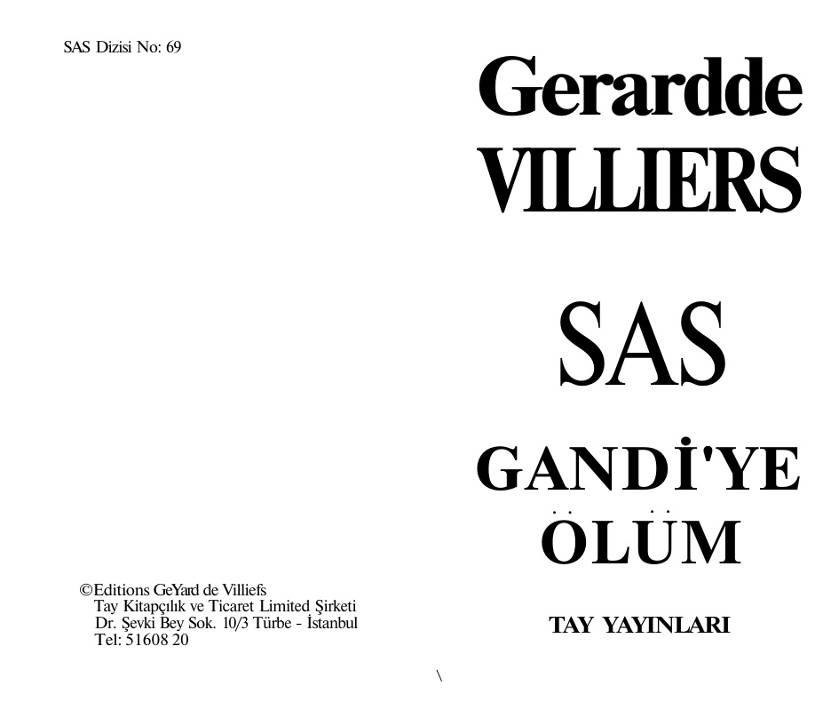 70 Gandhi’ye Ölüm PDF – Gerard De Villiers