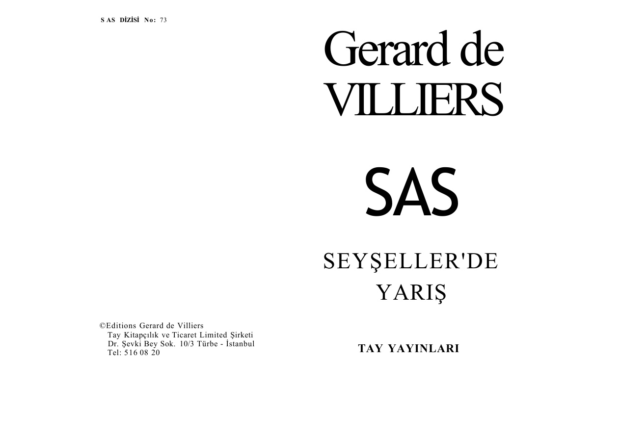 72 Seyşeller’de Yarış PDF – Gerard De Villiers