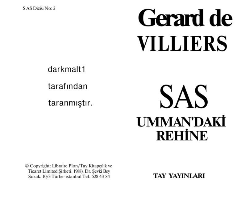 Gerard De Williers 86 Ummandaki Rehine Kitap Kapağı