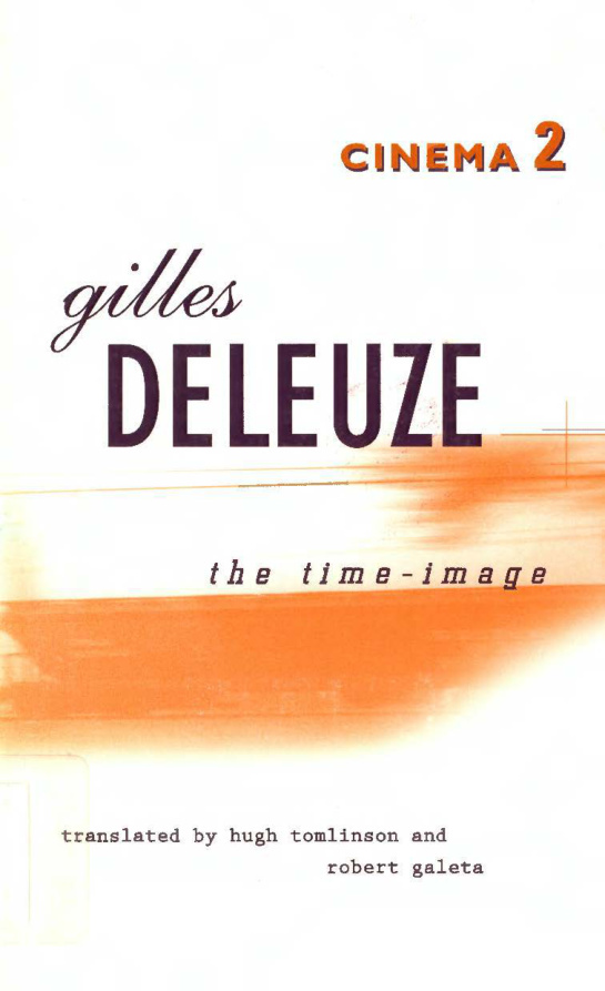 Cinema 2: The Time-Image PDF – Gilles Deleuze