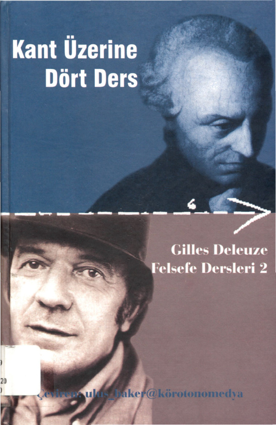 Kant Üzerine Dört Ders PDF – Gilles Deleuze