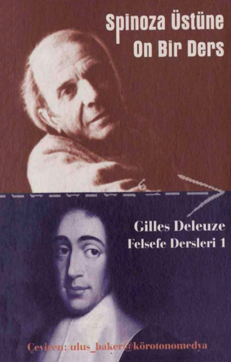 Spinoza Üstüne 11 Ders PDF – Gilles Deleuze