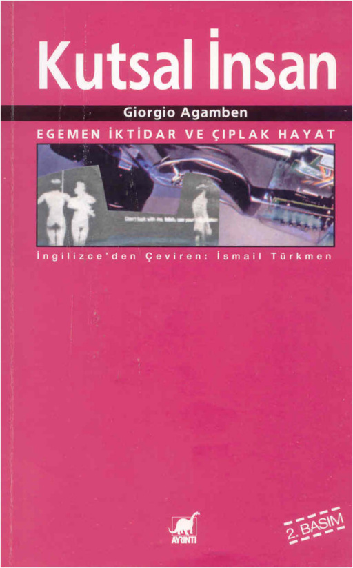 Kutsal İnsan PDF – Giorgio Agamben