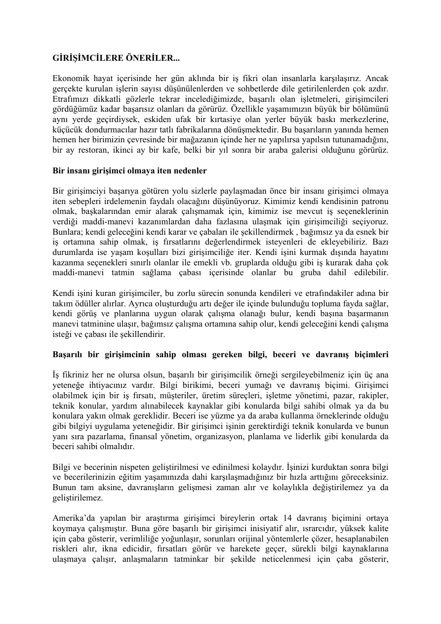 Girişimcilere Öneriler PDF – Kolektif / Profesyonel Rehber