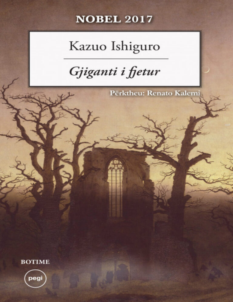 Gjiganti i fjetur Albanian Edition Kazuo Ishiguro Kitap Kapağı