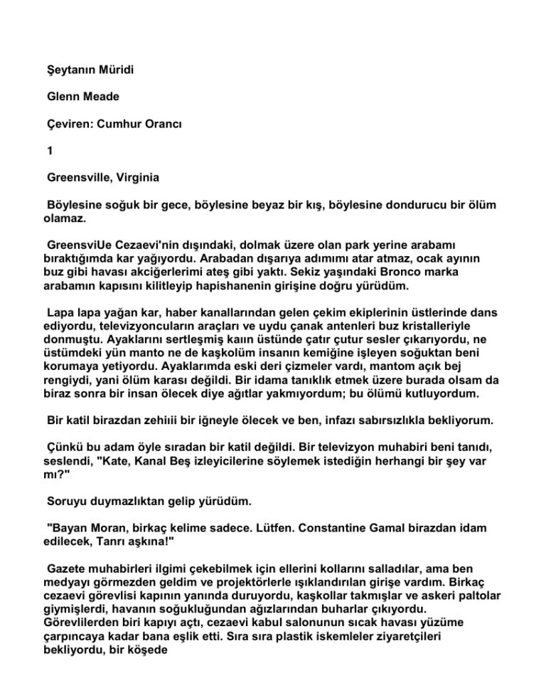 Glenn Meade Seytanin Muridi Kitap Kapağı