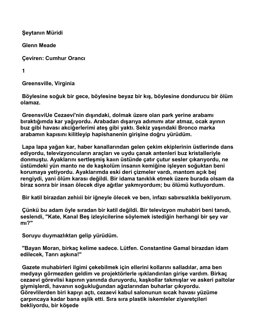 Şeytanın Müridi PDF – Glenn Meade