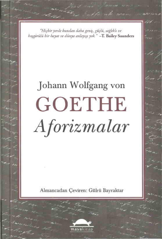 Aforizmalar PDF – Johann Wolfgang von Goethe