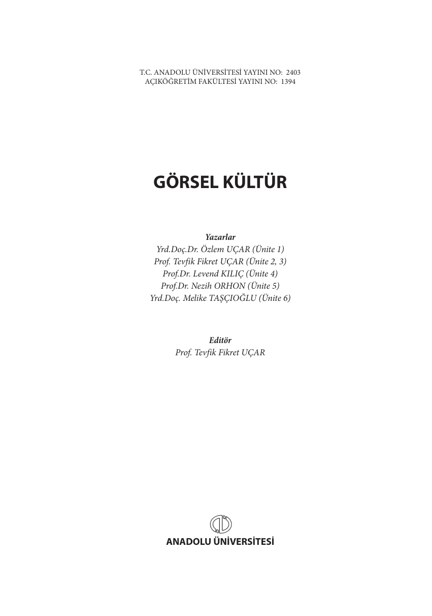 Görsel Kültür PDF – Kolektif / Kuram